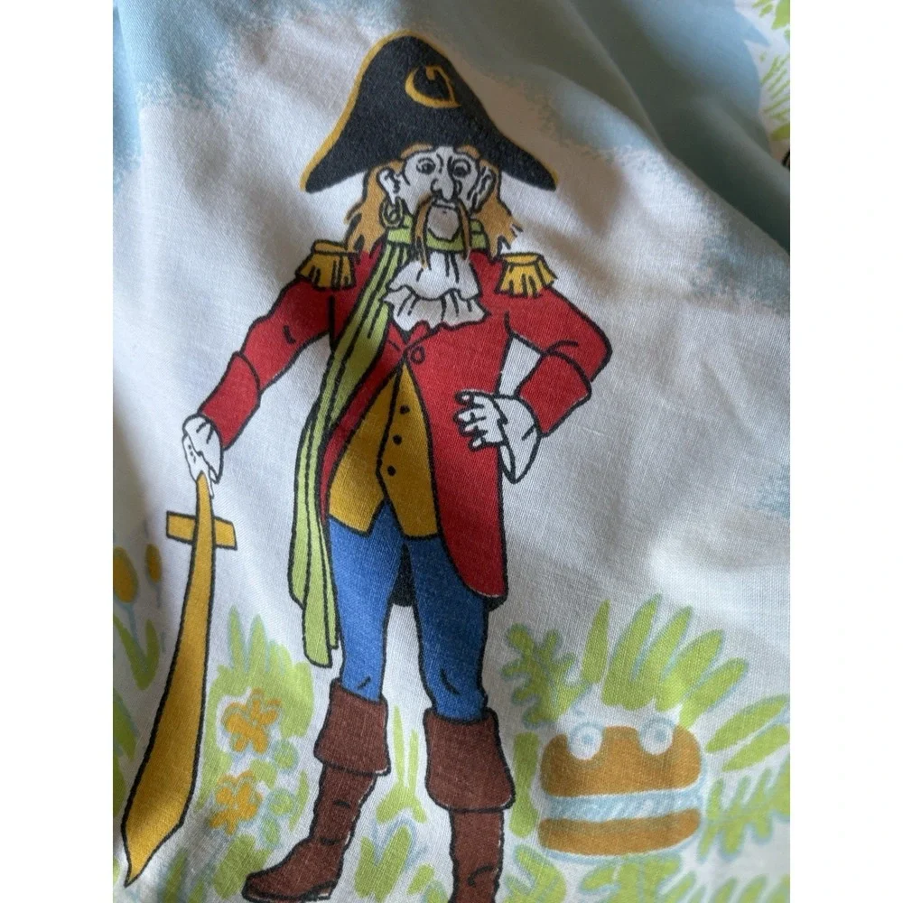 Vintage McDonalds McDonaldland ONE Twin Sheet Flat Ronald Grimace Captain